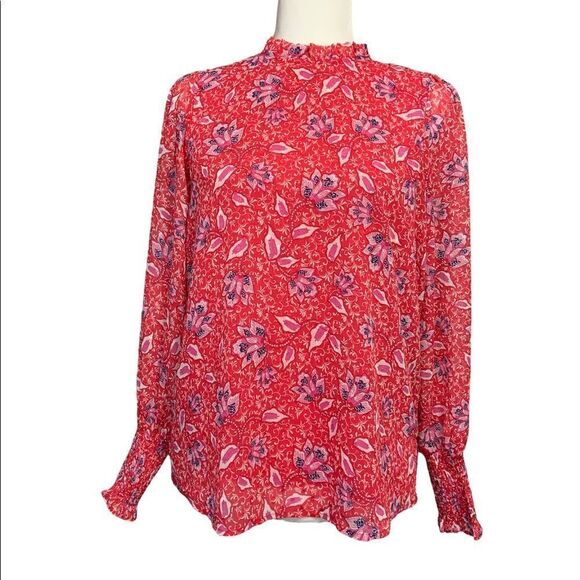 🆕 Joie Long Sleeve Floral Blouse - Picture 1 of 10
